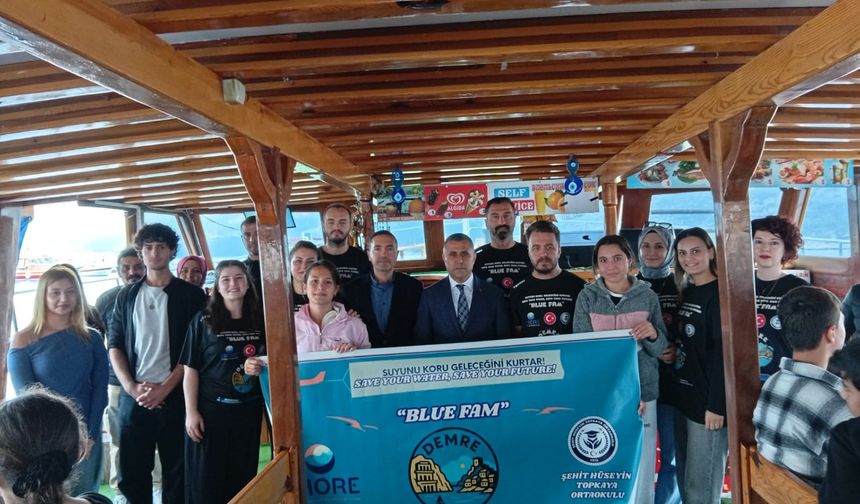 Öğrencilerden deniz ekosistemine duyarlılık mesajı