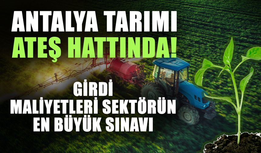 Antalya tarımı ateş hattında! Girdi maliyetleri sektörün en büyük sınavı