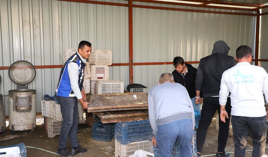 Antalya’da zabıta ekipleri izinsiz gıda üretimini durdurdu
