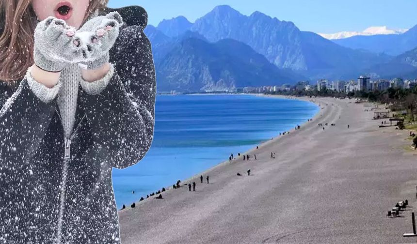 Antalya’da soğuk hava dalgası etkili olacak