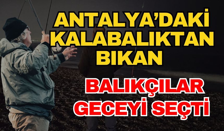 Antalya’daki kalabalıktan bıkan balıkçılar geceyi seçti