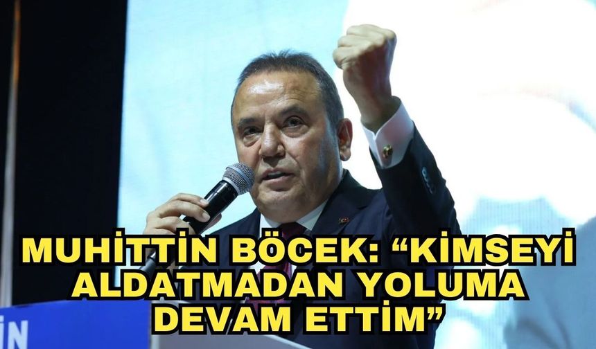 Muhittin Böcek'ten anlamlı çıkış! “Kimseyi aldatmadan yoluma devam ettim”
