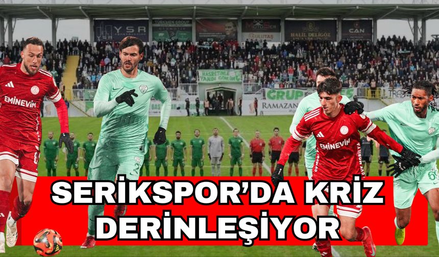 Serikspor’da kriz derinleşiyor! Teknik direktör ve 3 futbolcu takımdan ayrıldı