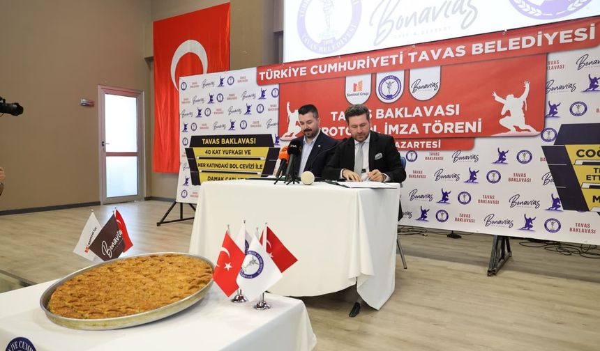 Tavas'ın tescilli baklavası dünya pazarına açılıyor