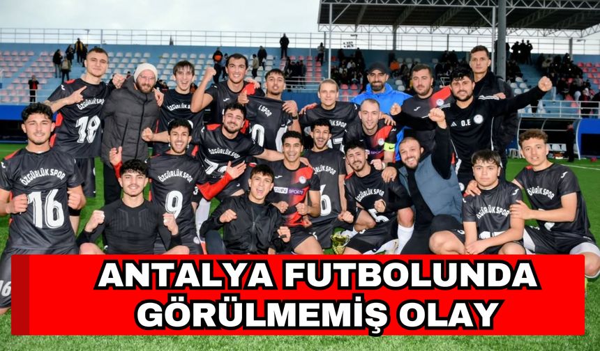 Antalya futbolunda görülmemiş olay! Cezalı oyuncu oynatan takım ligden düşürüldü