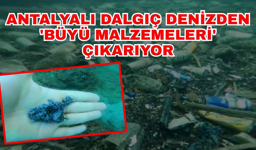 Antalyalı dalgıç denizden 'büyü malzemesi' çıkarıyor
