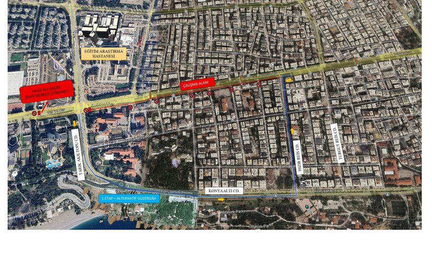 Antalya’da Pazar günü yollar trafiğe kapanacak