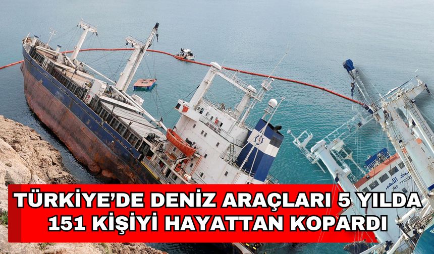 Türkiye’de deniz araçları 5 yılda 151 kişiyi hayattan kopardı
