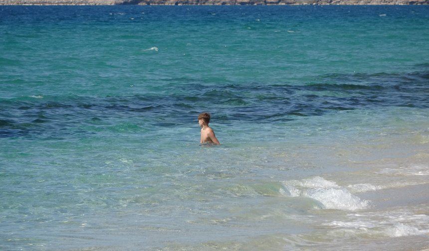 Alanya'da mart ayı ortasında yaz görüntüleri