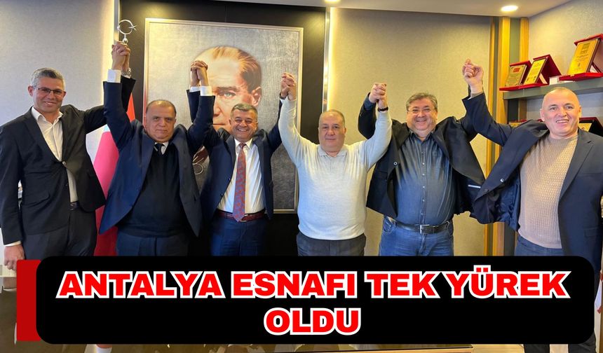 Antalya esnafı tek yürek… Alkan resmen aday