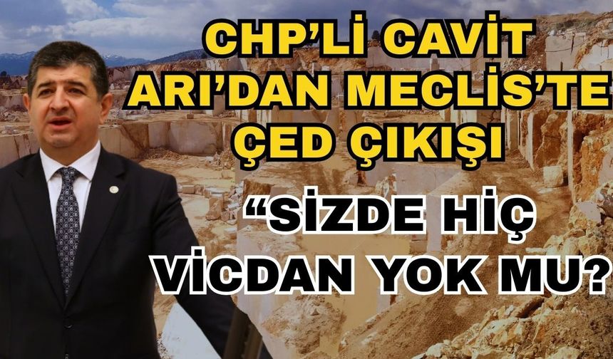 CHP'li Cavit Arı'dan Meclis'te ÇED çıkışı: “Sizde hiç vicdan yok mu?”