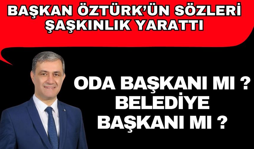 Elmalı Belediye Başkanı, Oda Başkanı gibi konuştu… Başkan Öztürk Oda seçimlerinde taraf oldu