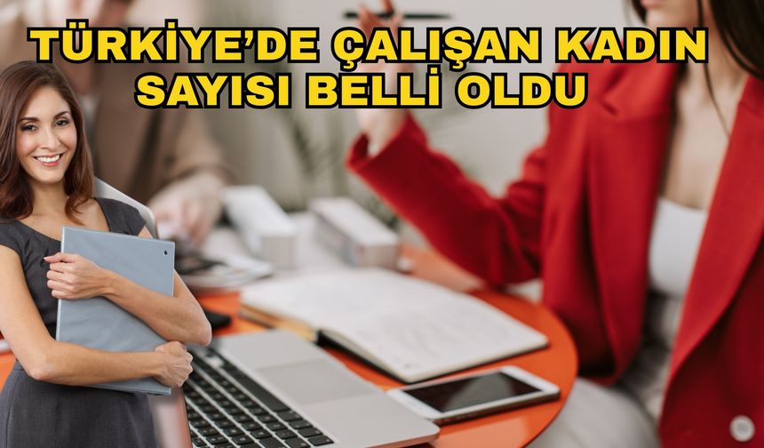 Türkiye’de çalışan kadın sayısı belli oldu