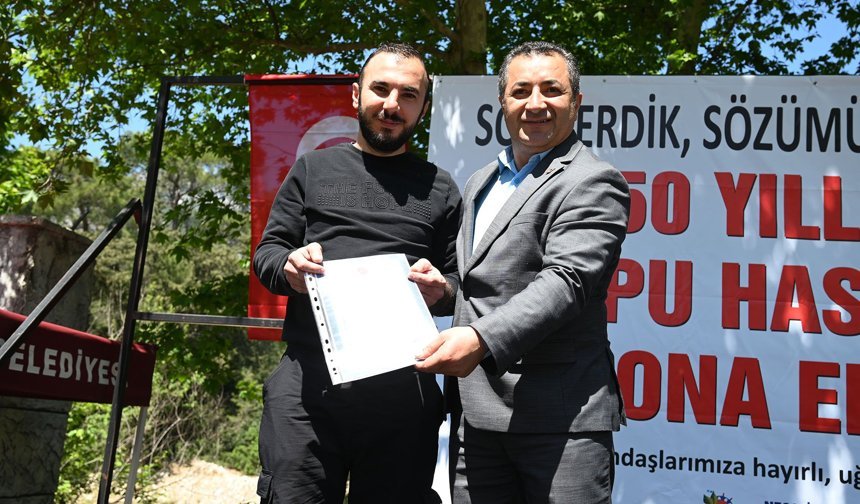 Antalya’da 50 yıldır süren tapu hasreti sona erdi