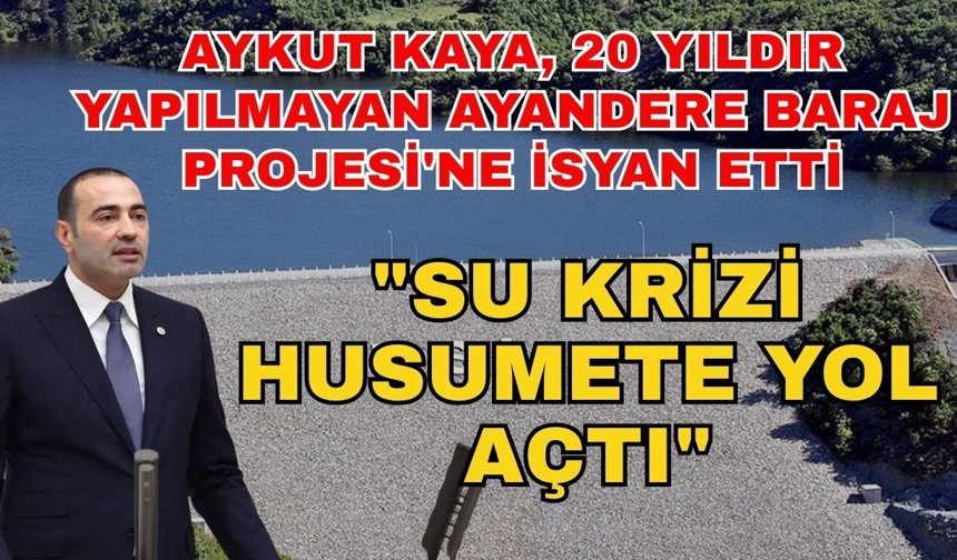 Aykut Kaya, 20 yıldır yapılmayan Ayandere Baraj Projesi'ne isyan etti: "Su krizi husumete yol açtı"