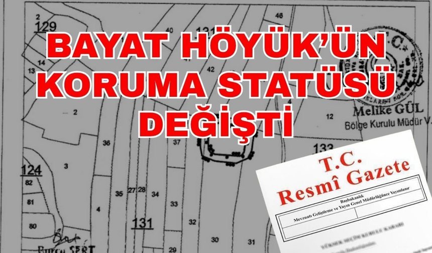 Resmi Gazete'de yayımlandı! Bayat Höyük’ün koruma statüsü değişti
