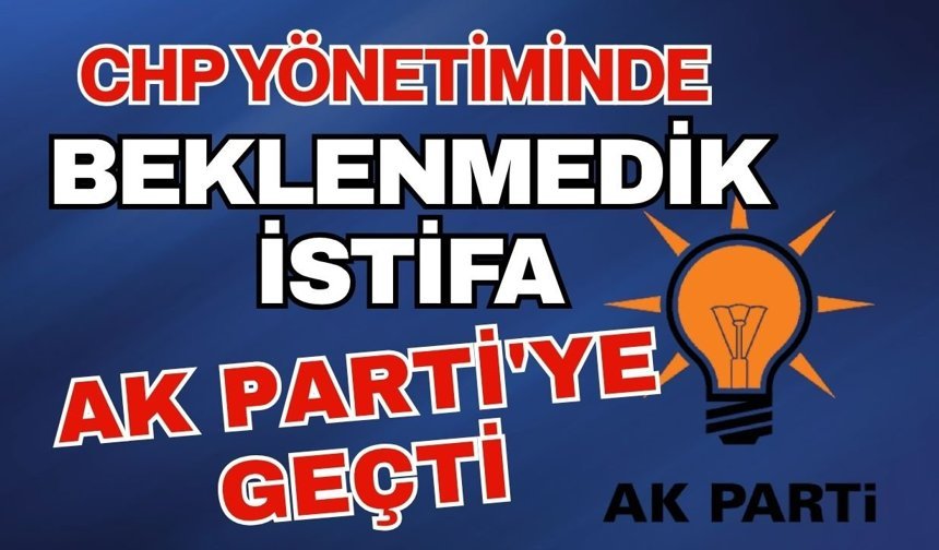 CHP Serik yönetiminden beklenmedik istifa! Ak Parti'ye geçti