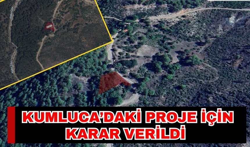 Kumluca’daki proje için karar verildi