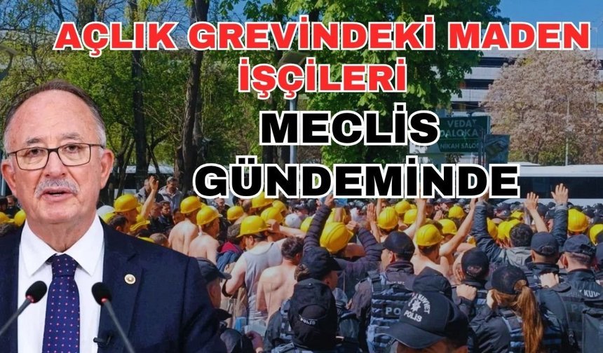 Milletvekili Kılıç, açlık grevindeki maden işçilerini Meclis’e taşıdı