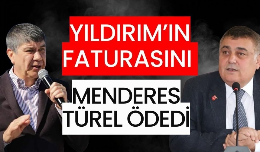 Yıldırım’ın faturasını Türel ödedi