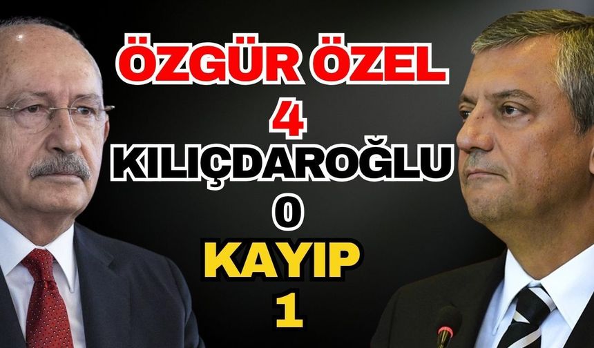 Özel 4, Kılıçdaroğlu 0, kayıp 1