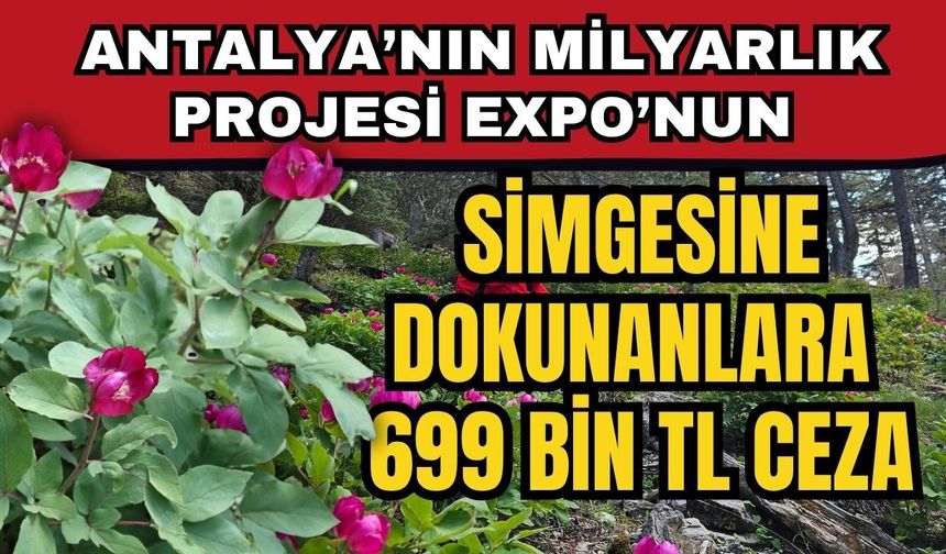 Antalya’nın milyarlık projesi EXPO’nun simgesine dokunanlara 699 bin TL ceza