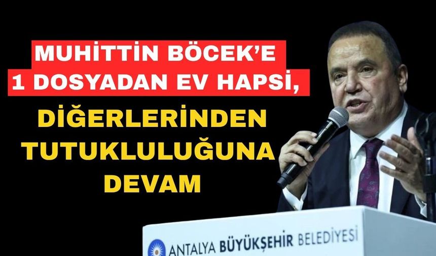 Böcek’e bir dosyadan ev hapsi, diğerlerinden tutukluluğuna devam