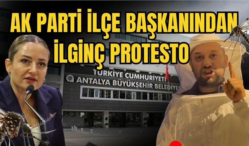AK Parti İlçe Başkanı’ndan ilginç protesto