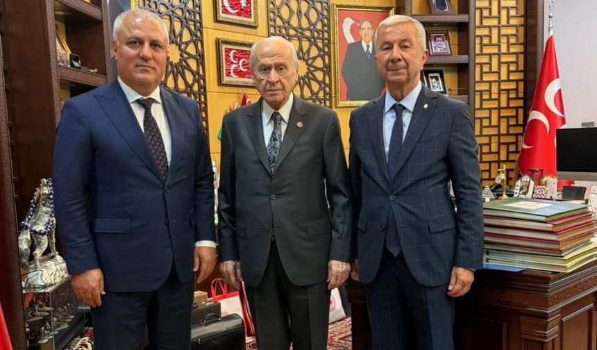 ALTSO Başkanı Erdem, Alanya'nın geleceğini Bahçeli ile görüştü