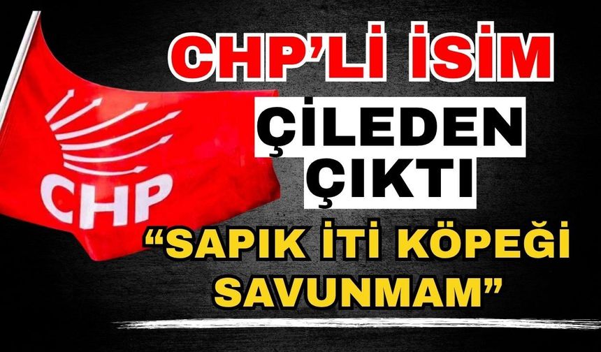 CHP’li isim çileden çıktı; “Sapık iti köpeği savunmam”