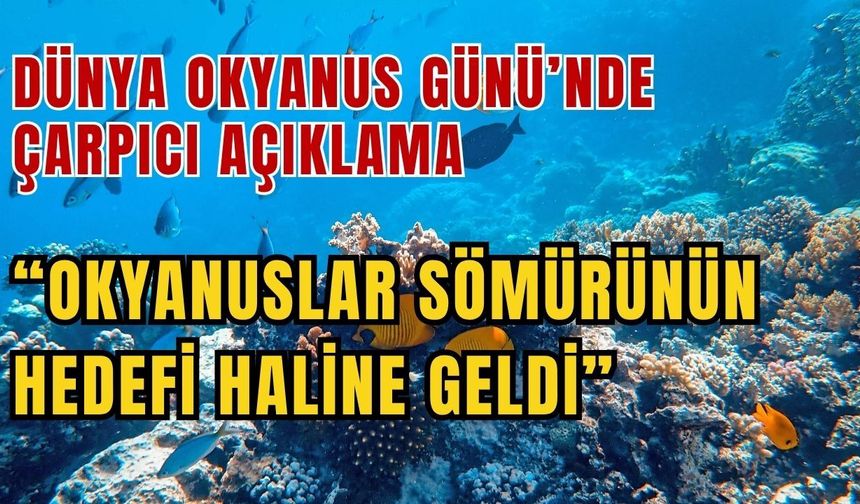 Dünya Okyanus Günü’nde çarpıcı açıklama: “Okyanuslar sömürünün hedefi haline geldi”