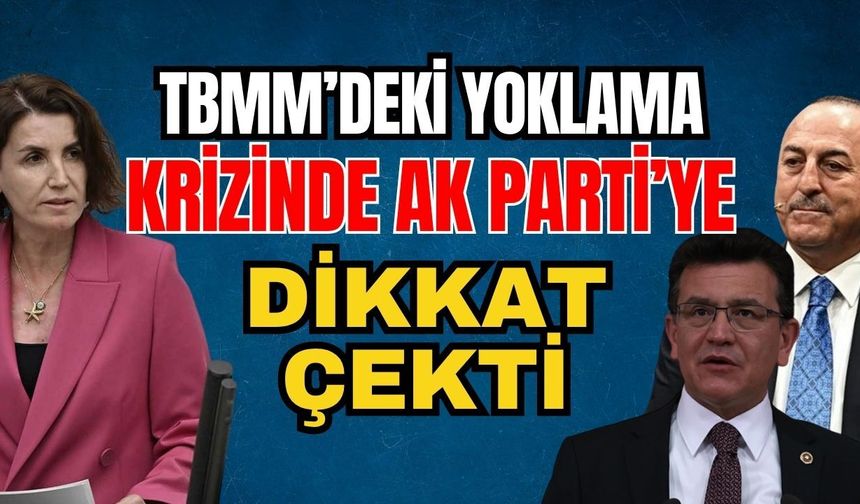 TBMM’deki yoklama krizinde Ak Parti’ye dikkat çekti