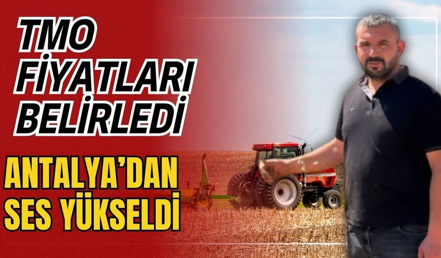 TMO fiyatları belirledi Antalya’dan ses yükseldi