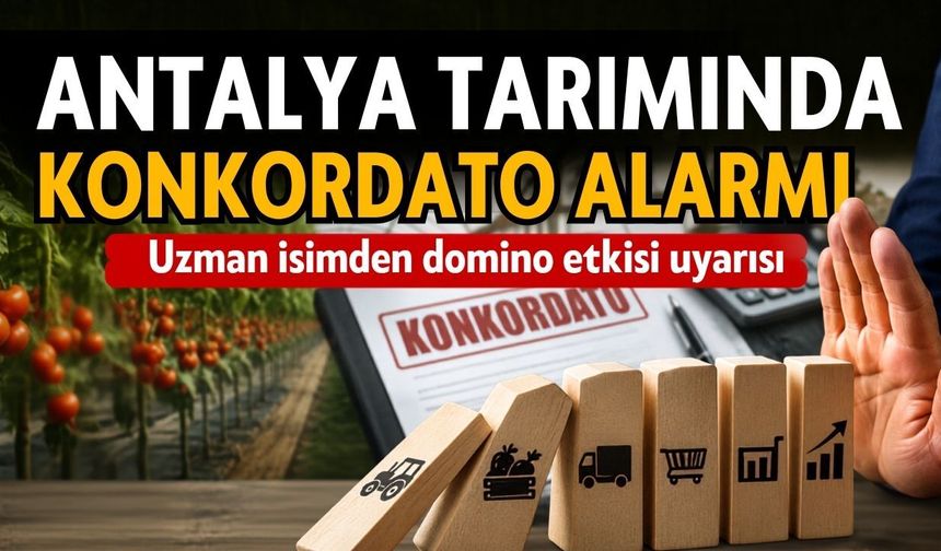 Antalya tarımında konkordato alarmı! Uzman isimden domino etkisi uyarısı