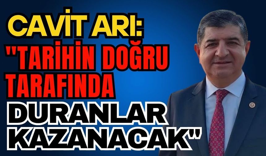 CHP'li Arı'dan dikkat çeken paylaşım! "Tarihin doğru tarafında duranlar kazanacak"