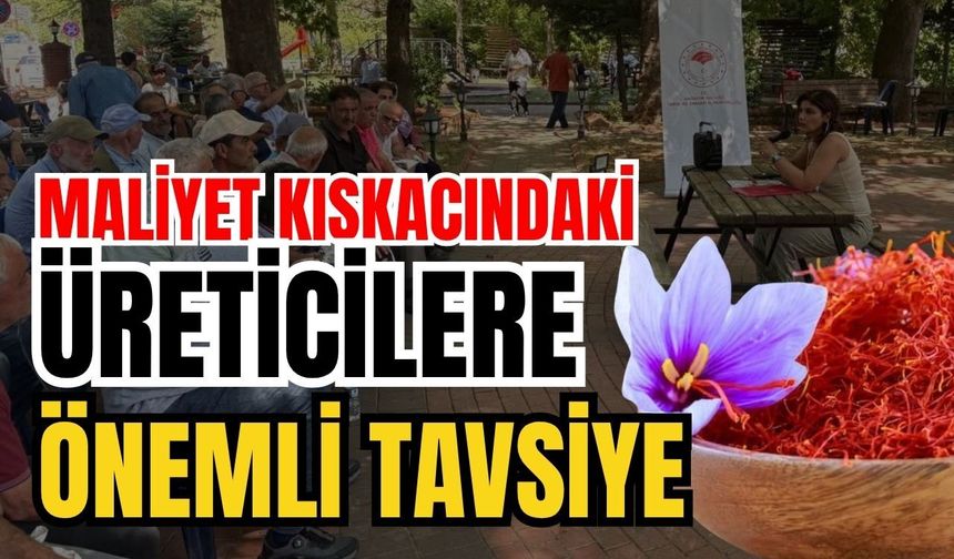 Maliyet kıskacındaki üreticilere önemli tavsiye