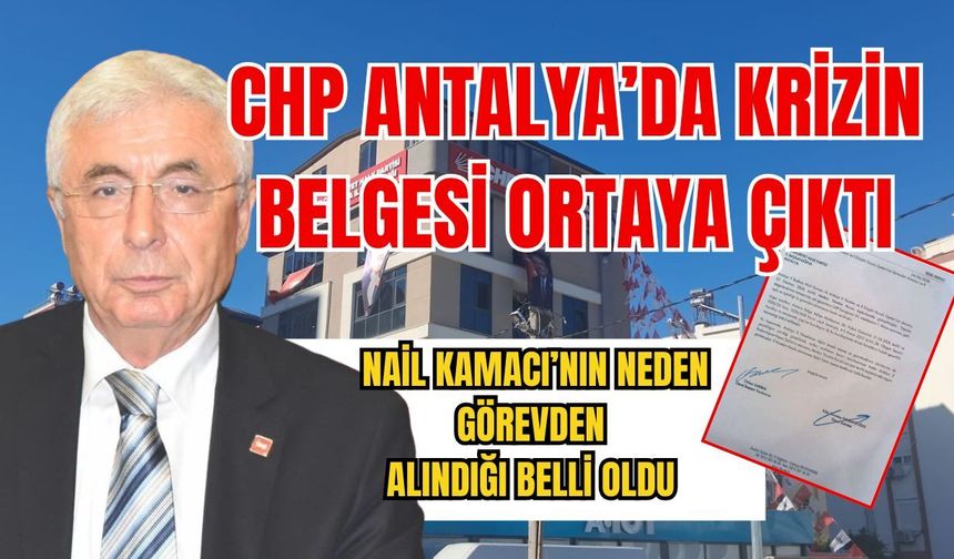 CHP Antalya’daki krizin belgesi ortaya çıktı