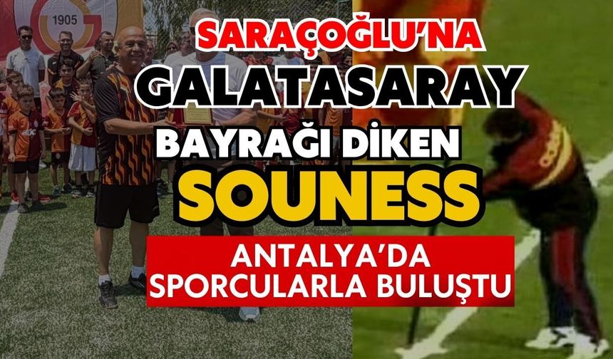 Saraçoğlu’na Galatasaray bayrağı diken Souness, Antalya’da sporcularla buluştu