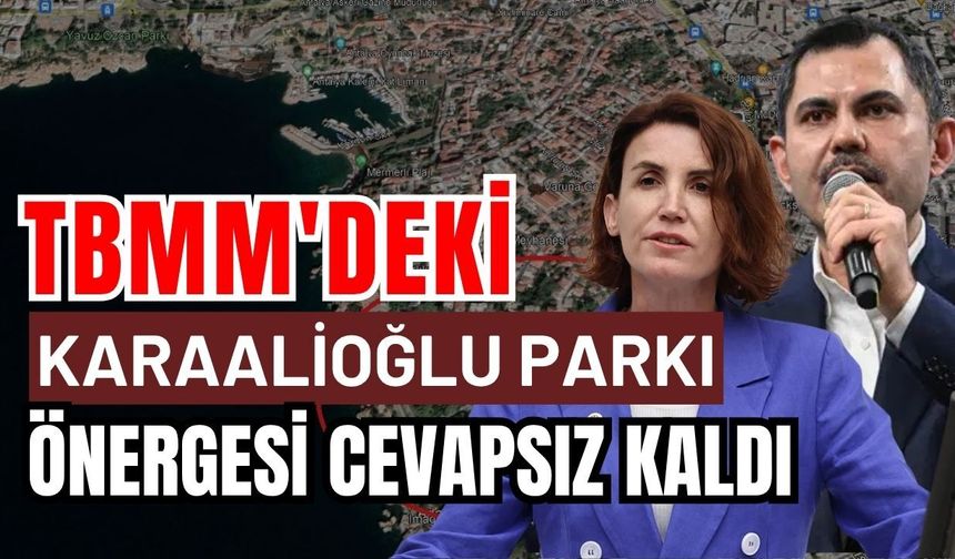 TBMM'deki Karaalioğlu Parkı önergesi cevapsız kaldı