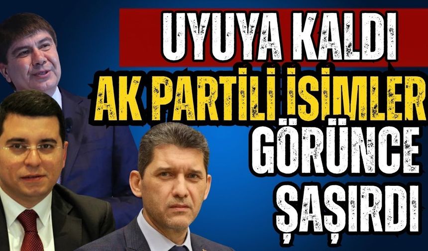 25. Yıl kutlamasında uyuya kaldı! Ak Partili isimler görünce şaşırdı