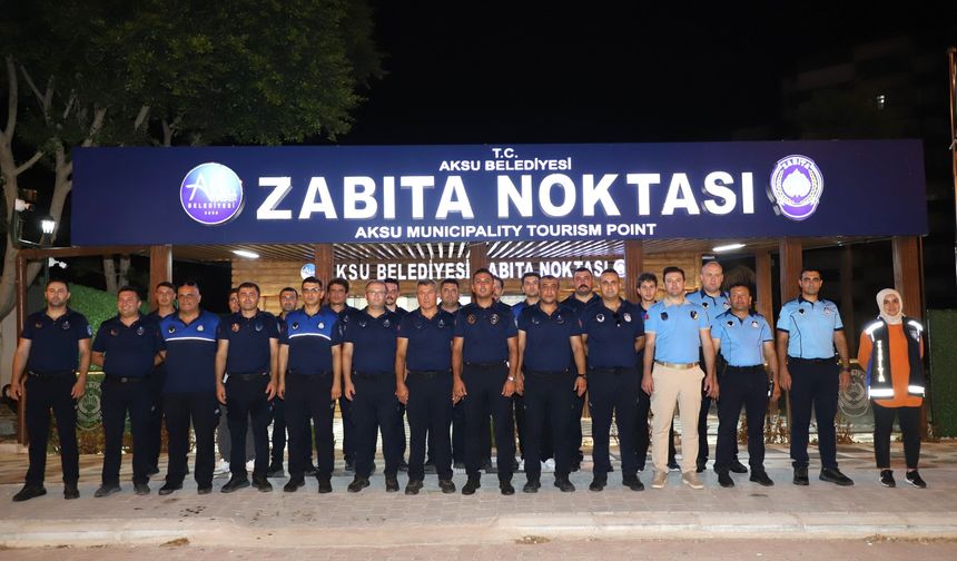 Antalya Aksu’da yollar denetim altında