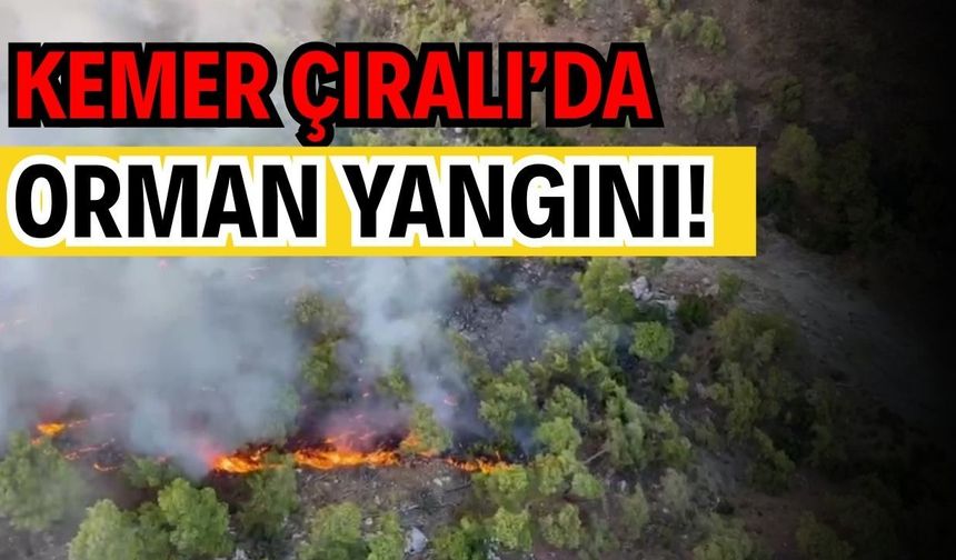 Kemer Çıralı’da orman yangını!