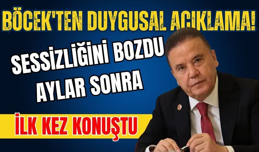 Böcek'ten duygusal açıklama