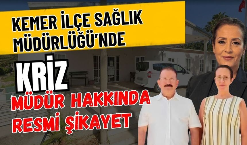 Sağlık Müdürlüğü’nde kriz! Müdür hakkında resmi şikayet