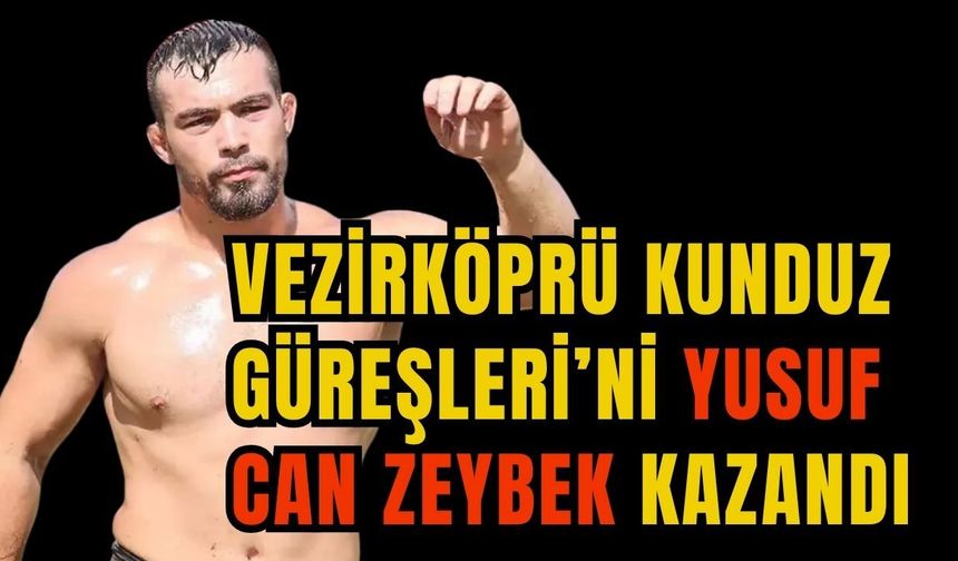 Kunduz Yağlı Güreşleri’ni Antalyalı başpehlivan Yusuf Can Zeybek kazandı
