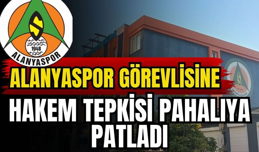 Alanyaspor görevlisine hakem tepkisi pahalıya patladı