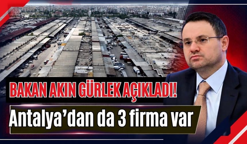Bakan Akın Gürlek açıklamıştı! Antalya’dan da 3 firma var