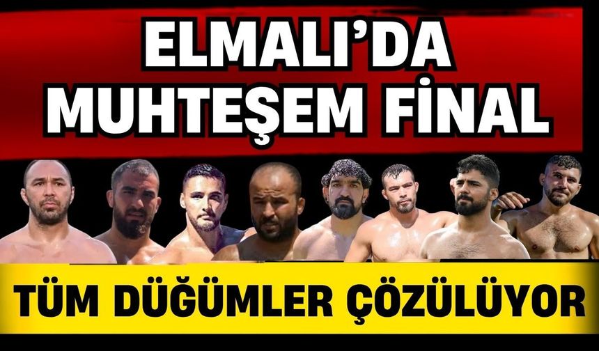 Yağlı güreşte muhteşem final… Elmalı Yağlı Güreşleri’nde tüm düğümler çözülüyor