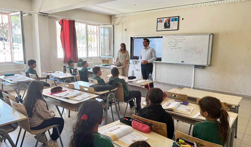 Kaymakam Sözen’den Yazıkent’te okul ziyareti
