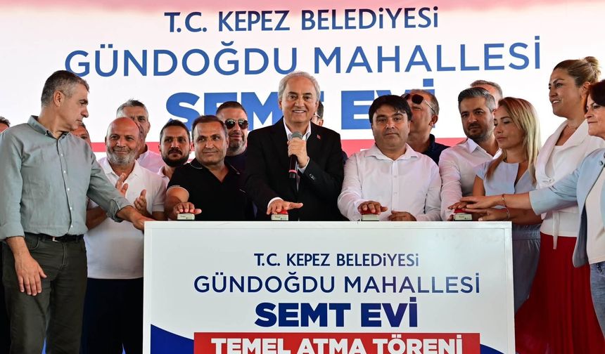 Kepez’de Gündoğdu Mahallesi Semt Evi’nin temeli atıldı
